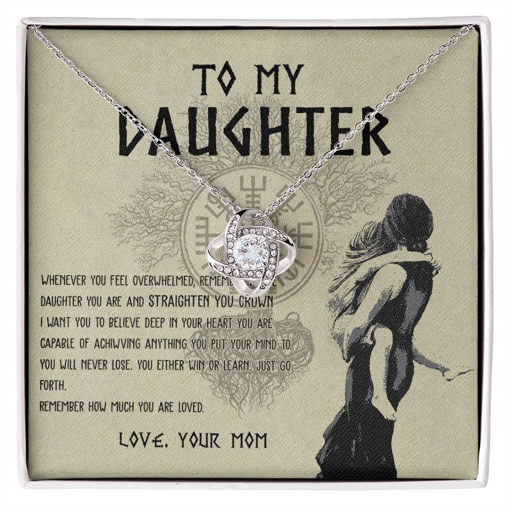 To My Daughter, Viking Daughter, Shieldmaiden Daughter, Viking Necklace for Daughter