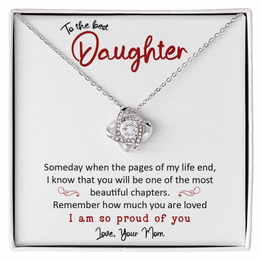 To the Best Daughter - Love Knot Necklace