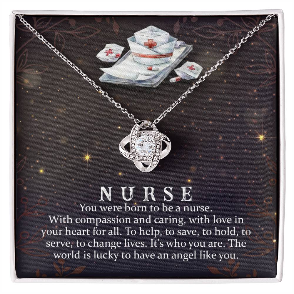 Nurse Crystal Pendant Necklace