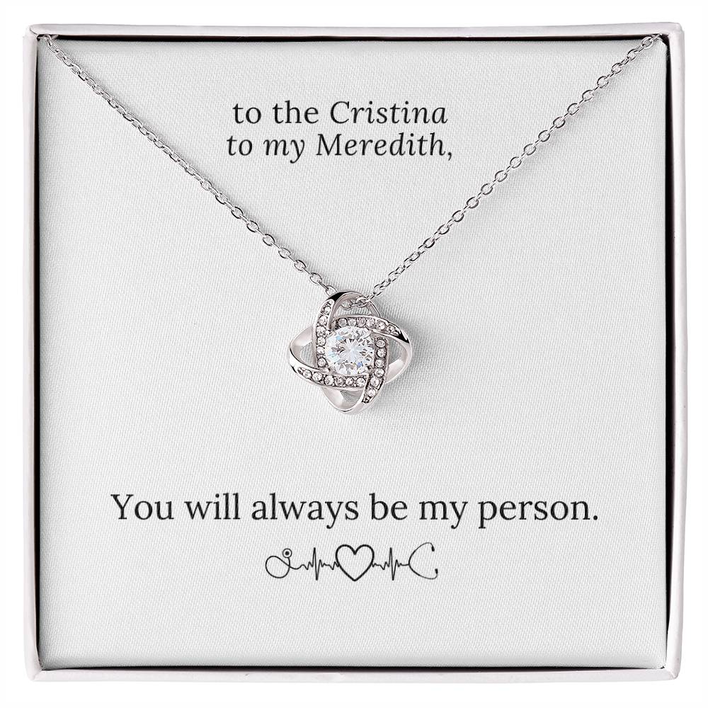 You Are the Cristina to My Meredith Necklace, Grey's Anatomy, Bff Necklace, Best Friend Necklace, Best Friend Birthday Gift Jewelry