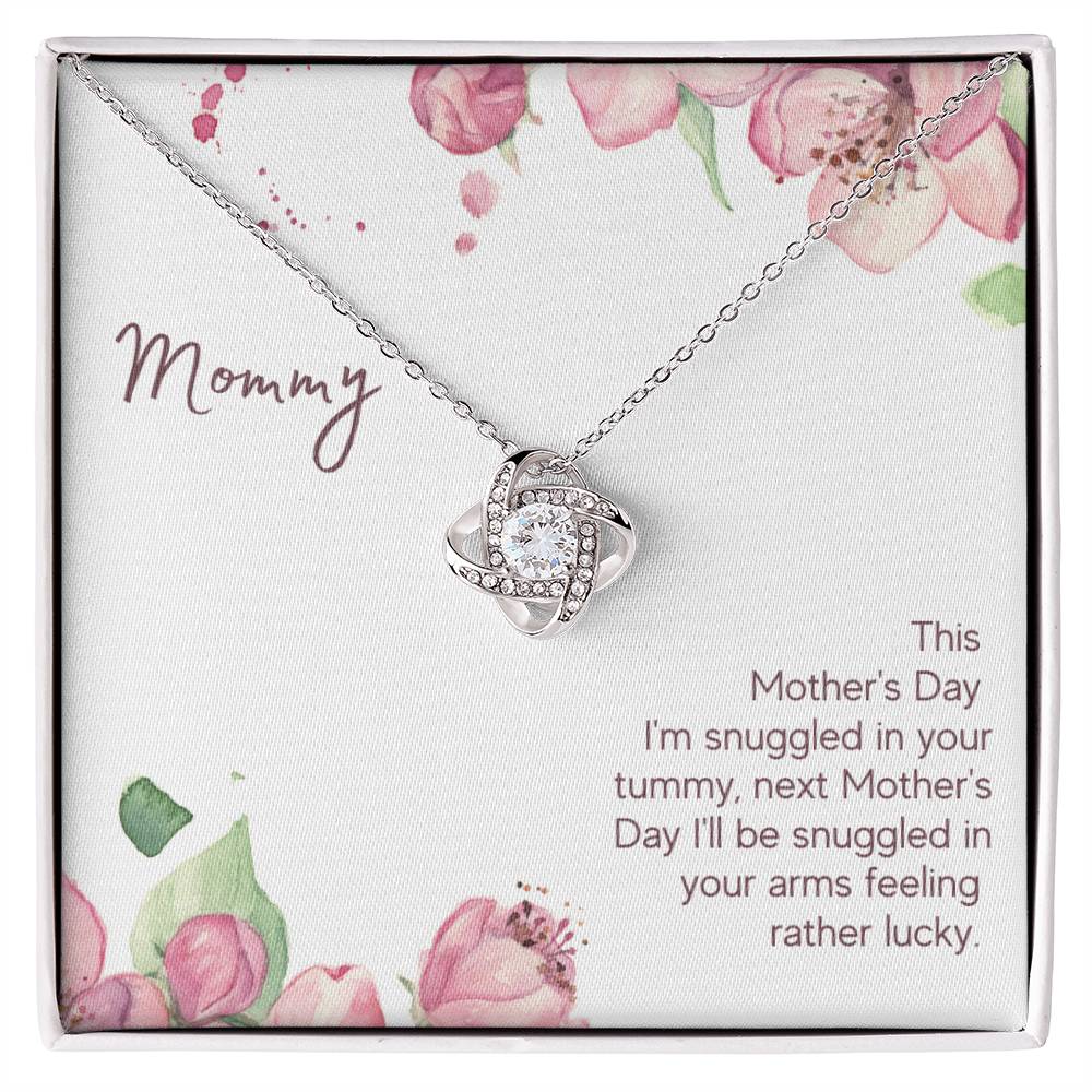 Mommy - This Mother's Day I'm Snuggledin Your Tummy - Alluring Beauty Necklace