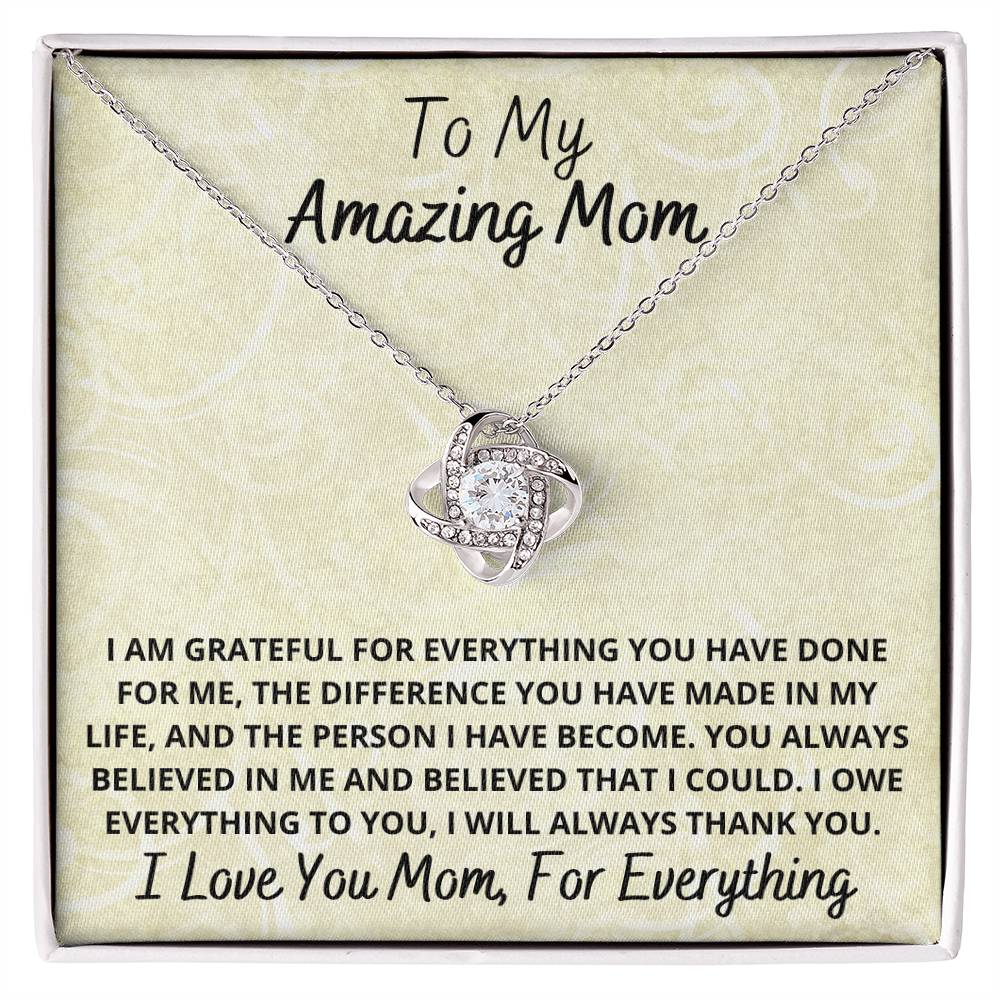 Thank You Mom Necklace