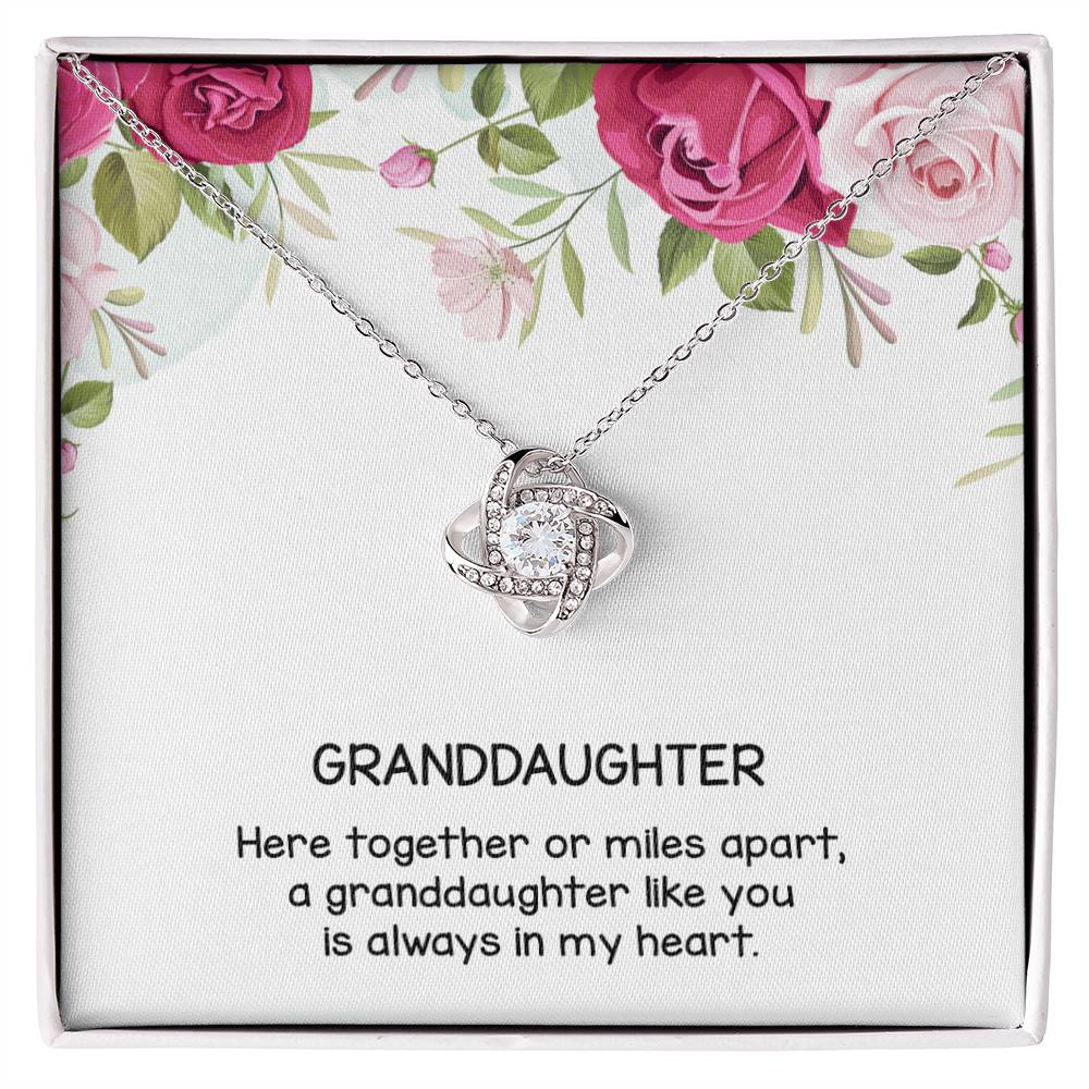 Gift for Granddaughter, Love Knot Necklace From Grandparen, Gifts for Girls, Best Birthday Gift Ideas, Pendant Jewelry Necklaces, Graduation Grad