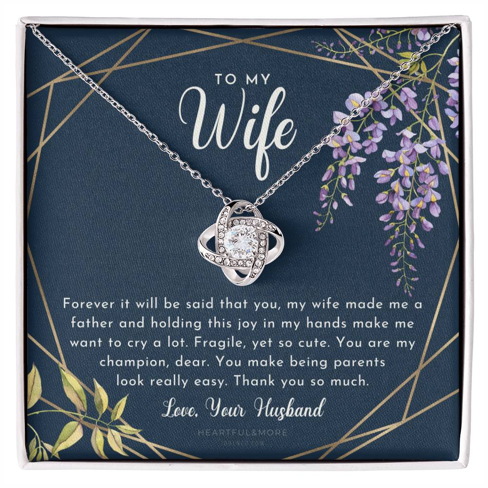 Postpartum Gift for Wife, Gift for Wife Post Pregnancy, Becoming a Mother Gift, Gift for Wife Birth, Wife After Pregnancy Necklace, Wife Becoming a Mom