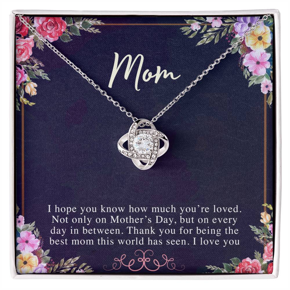 (Almost Sold Out) to My Mom - Love Knot Necklace - Perfect Gift for Mothers Day