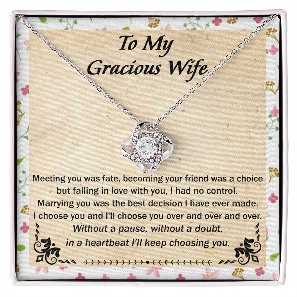 (Almost Gone) Gift for Wife - Meeting You Was Fate - Love Knot
