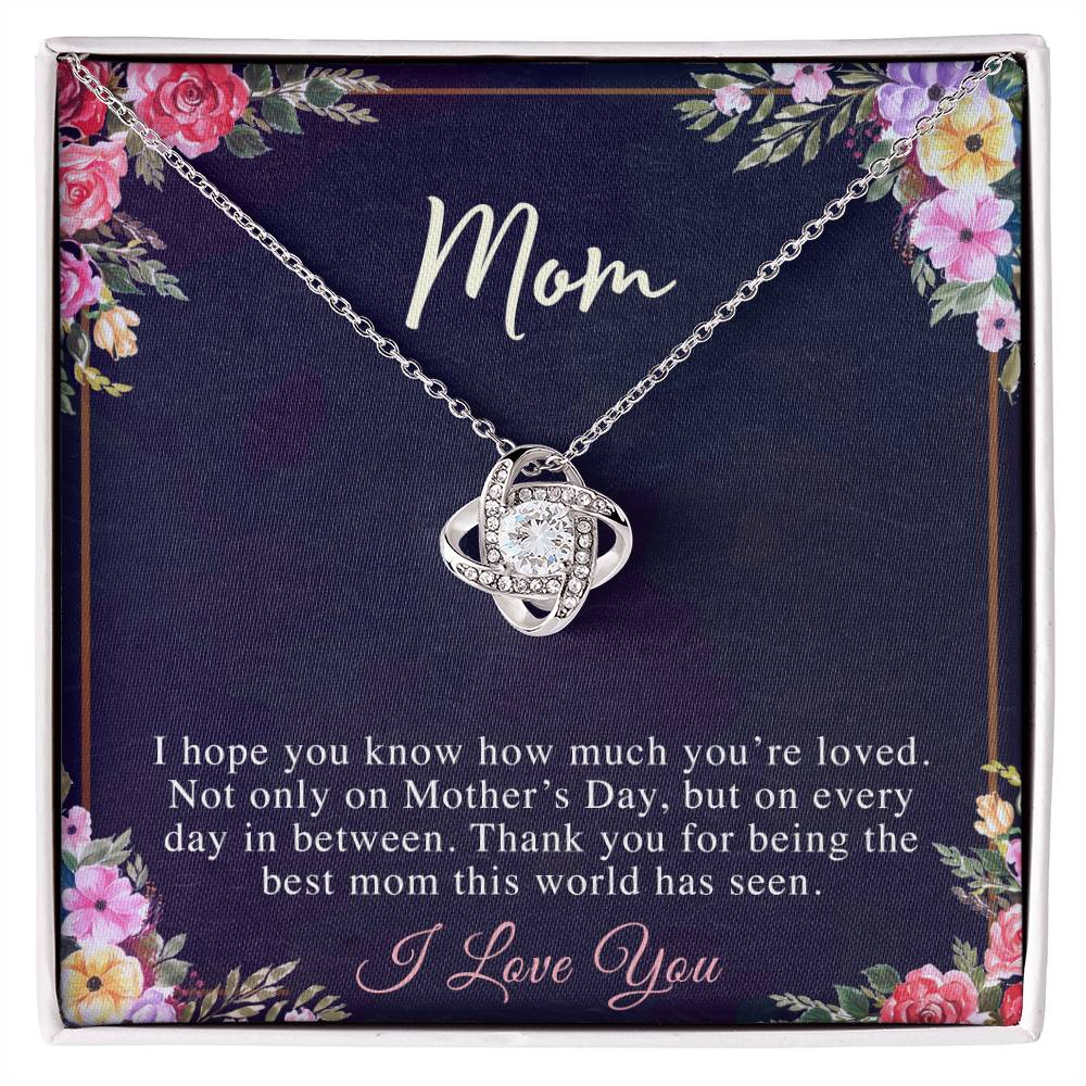 (Almost Sold Out) to My Mom - Love Knot Necklace - Perfect Gift for Mothers Day
