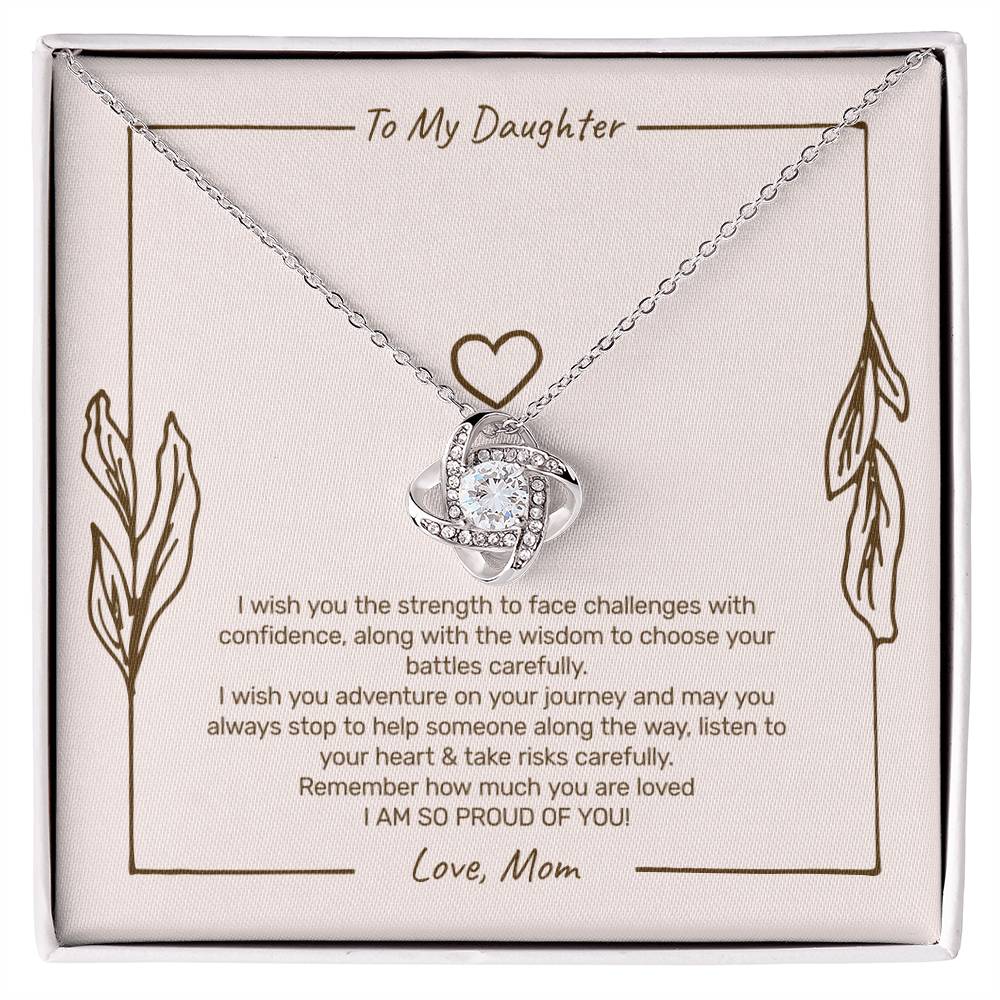 To My Daughter - I Am So Proud of You Necklace