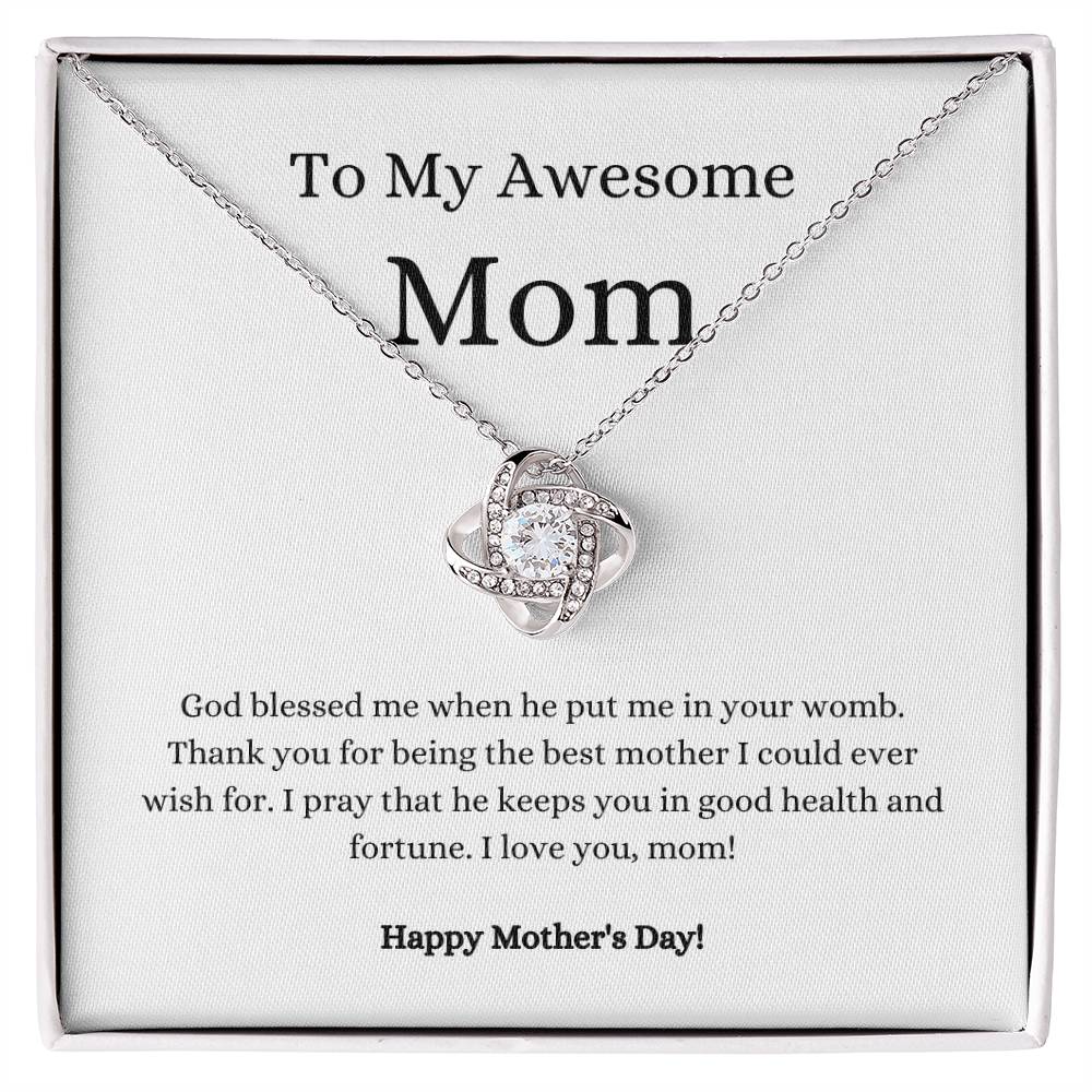 Mother's Day Blessing | Love Knot Necklace