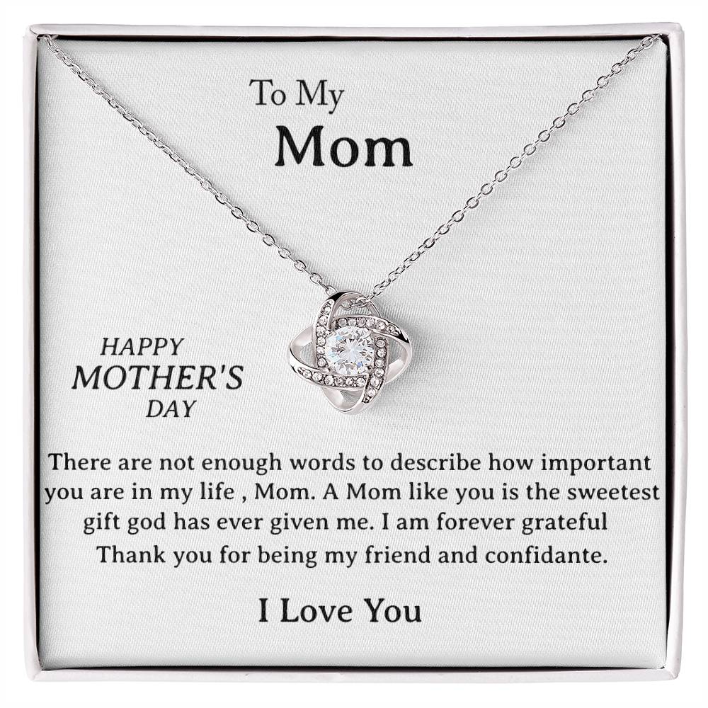 Perfect Gift for Mother - Love Knot Necklace