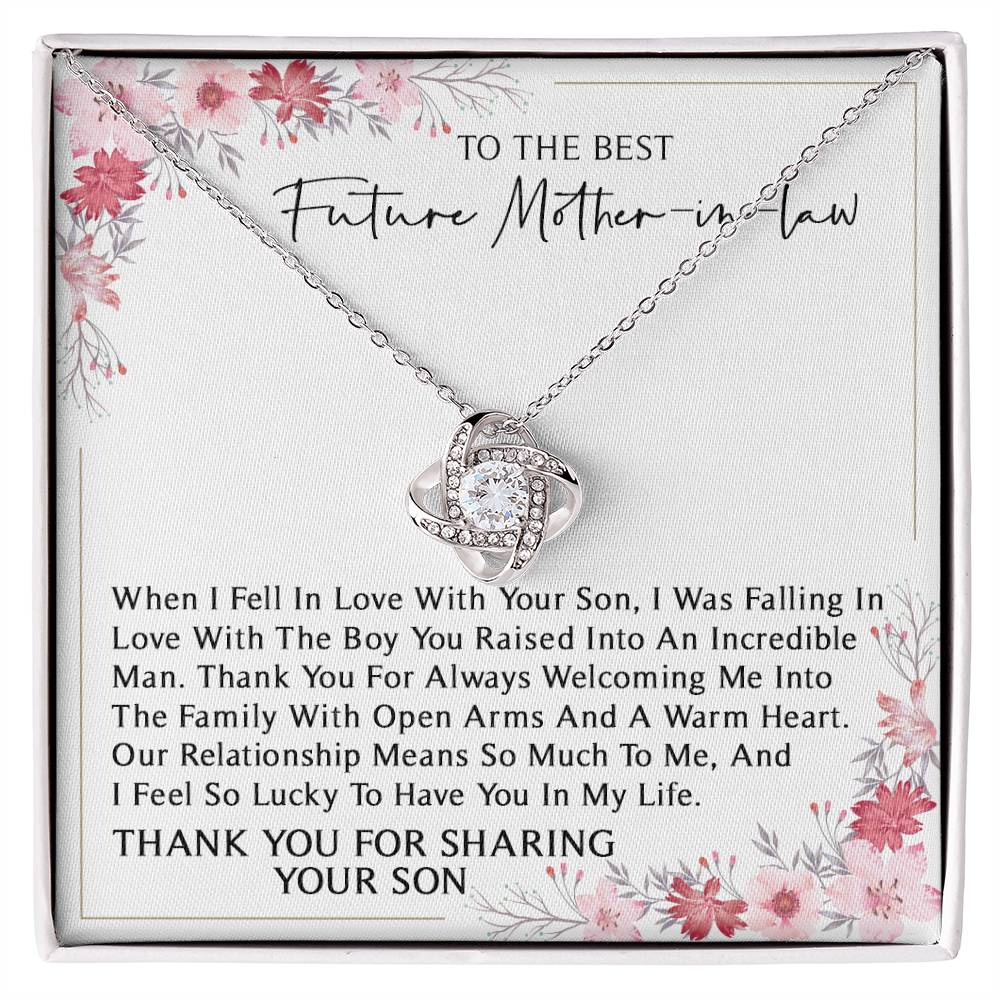 Mother of the Groom Gifts From Bride, Future Mother in Law Necklace, Mother in Law Wedding Gift