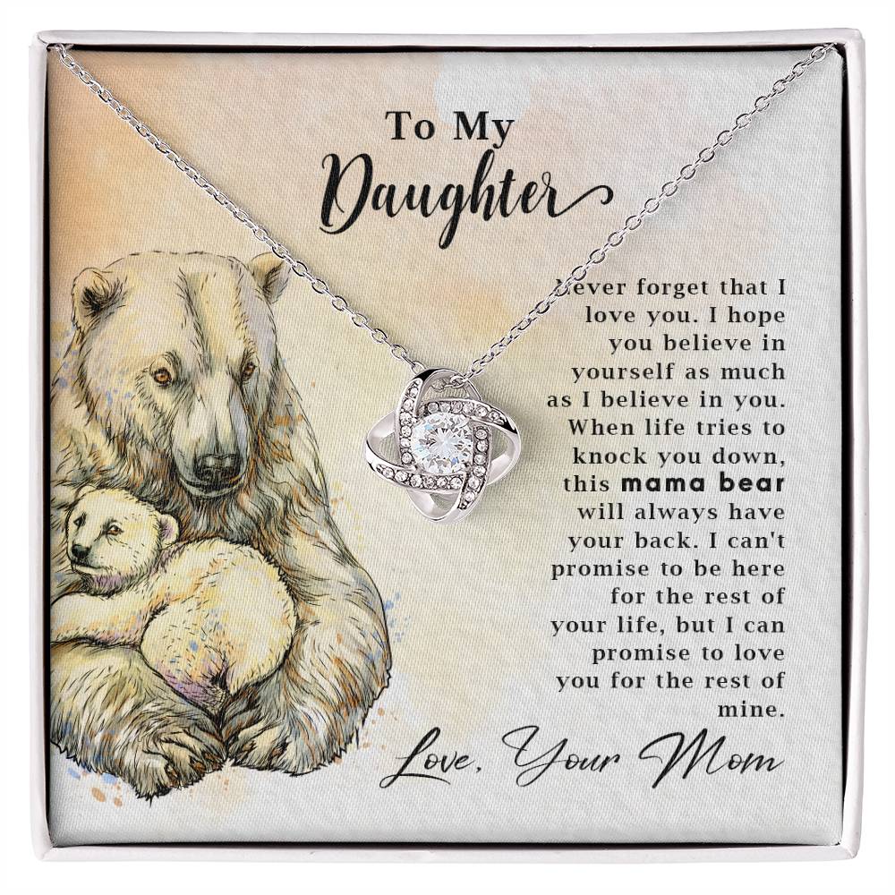 To My Daughter - Mama Bear - Necklace