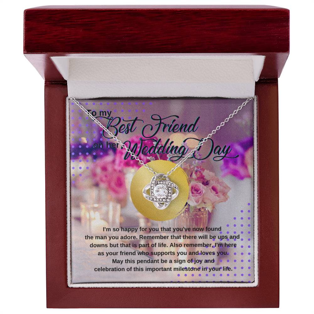 Wedding Gift for Bride, Best Friend Gift on Her Wedding Day, Best Friend to Bride Gift, Friend of the Bride Necklace, Bride Jewelry for Wedding Day
