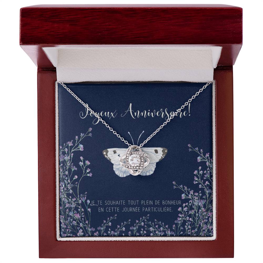 Joyeux Anniversaire Necklace | Personalized Birthday Gift | Birthday Necklace for French Mother | Birthday Necklace for French Girl Friend