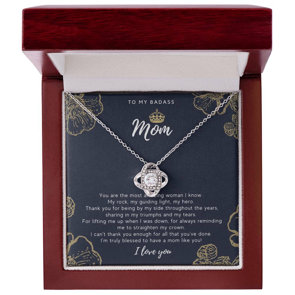 To My Badass Mom Necklace