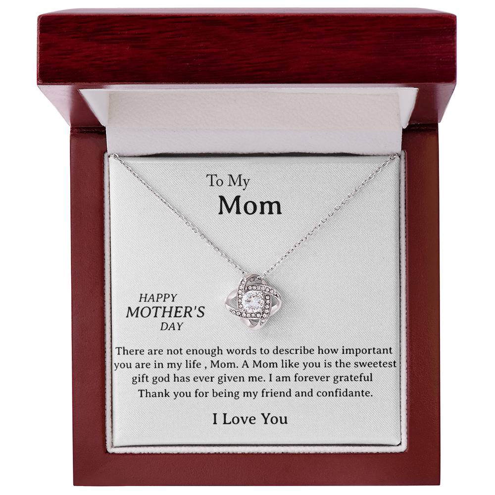 Perfect Gift for Mother - Love Knot Necklace