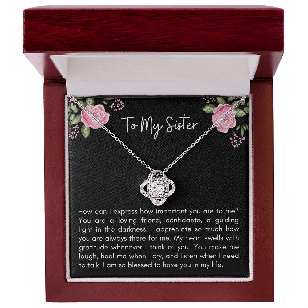 How Can I Express How - Love Knot Necklace
