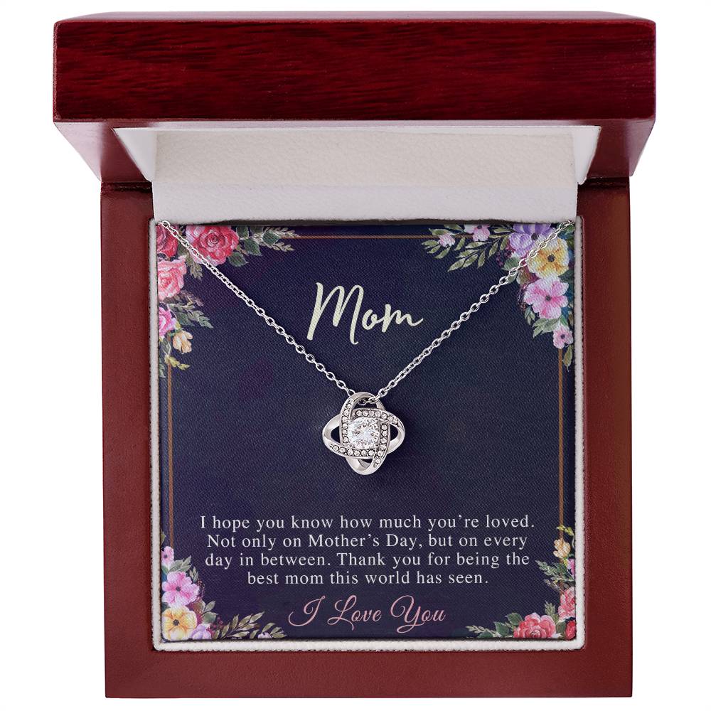 (Almost Sold Out) to My Mom - Love Knot Necklace - Perfect Gift for Mothers Day