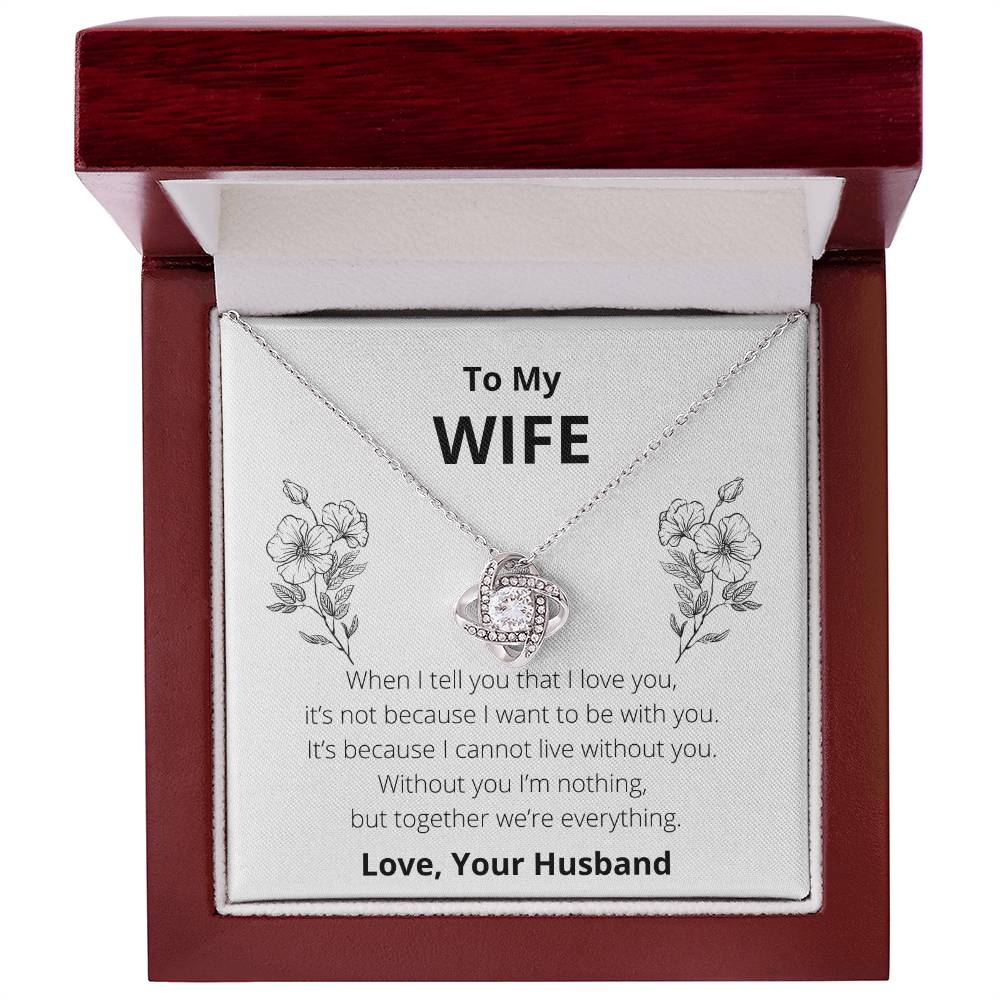 To My Wife: Together We're Everything - Necklace
