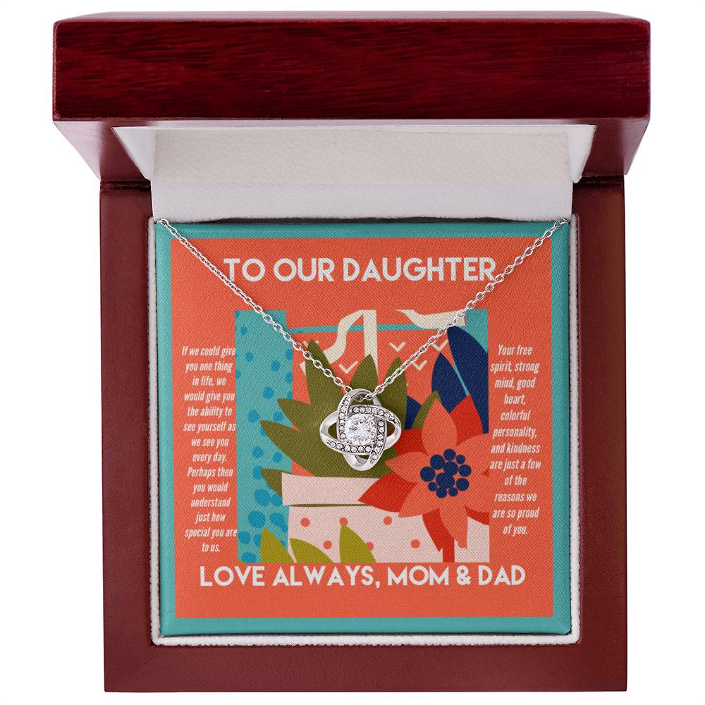 To Our Daughter We Are So Proud of You Necklace