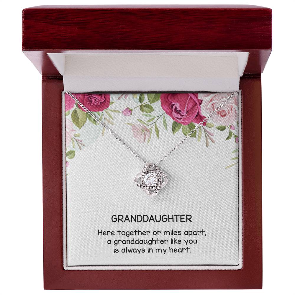 Gift for Granddaughter, Love Knot Necklace From Grandparen, Gifts for Girls, Best Birthday Gift Ideas, Pendant Jewelry Necklaces, Graduation Grad