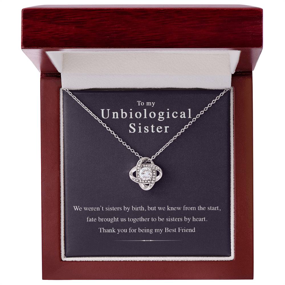 Unbiological Sister - Friendship Knot Necklace - the Perfect Gift Your Best Friend (Almost Sold Out)