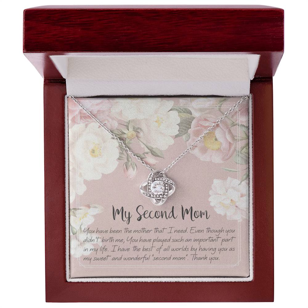 To My Second Mom - Love Knot Necklace