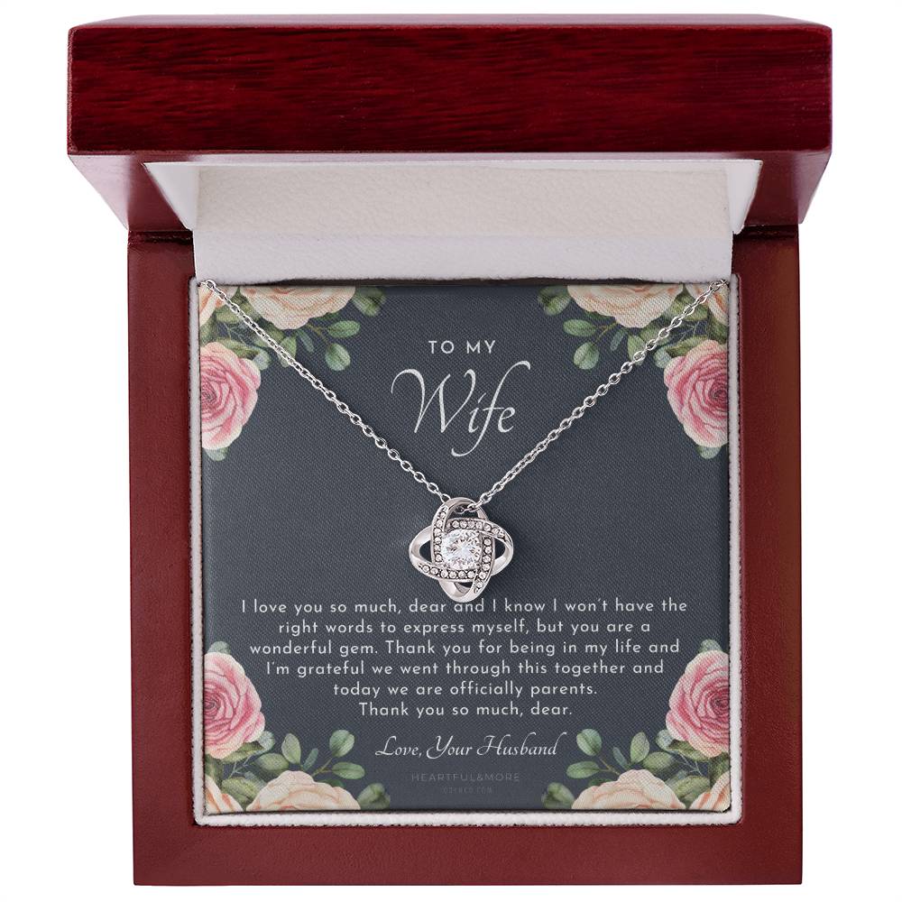 Postpartum Gift for Wife, Gift for Wife Post Pregnancy, Becoming a Mother Gift, Gift for Wife Birth, Wife After Pregnancy Necklace, Wife Becoming a Mom