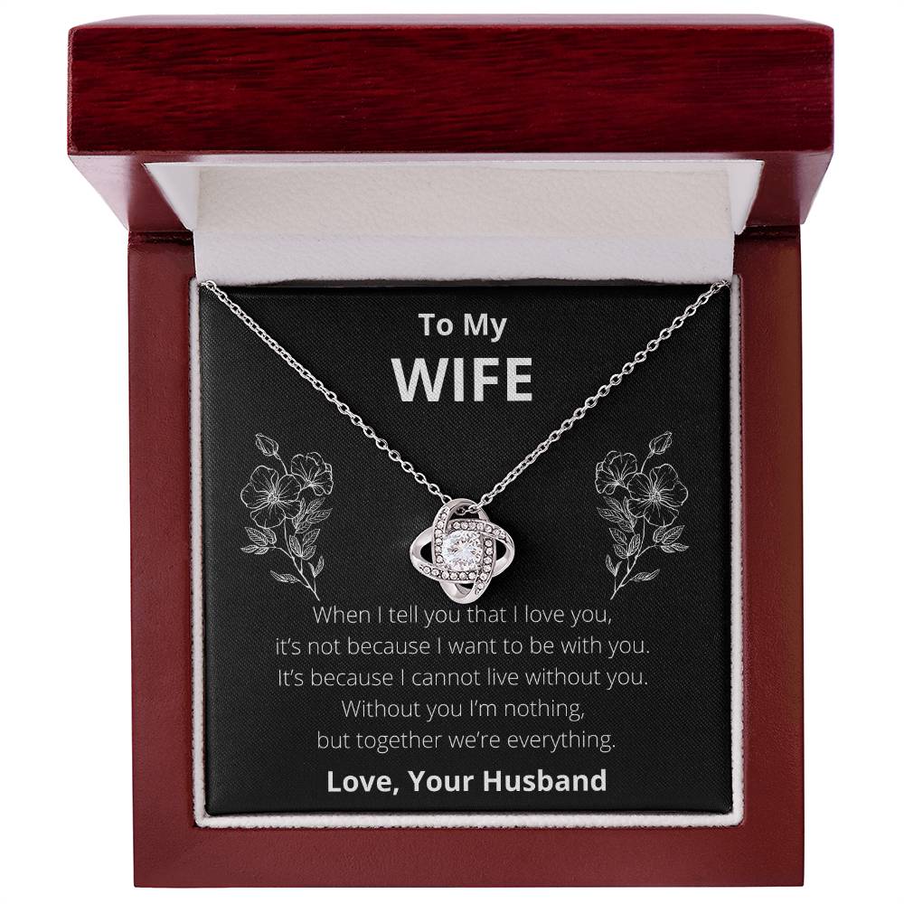 To My Wife: Together We're Everything - Necklace