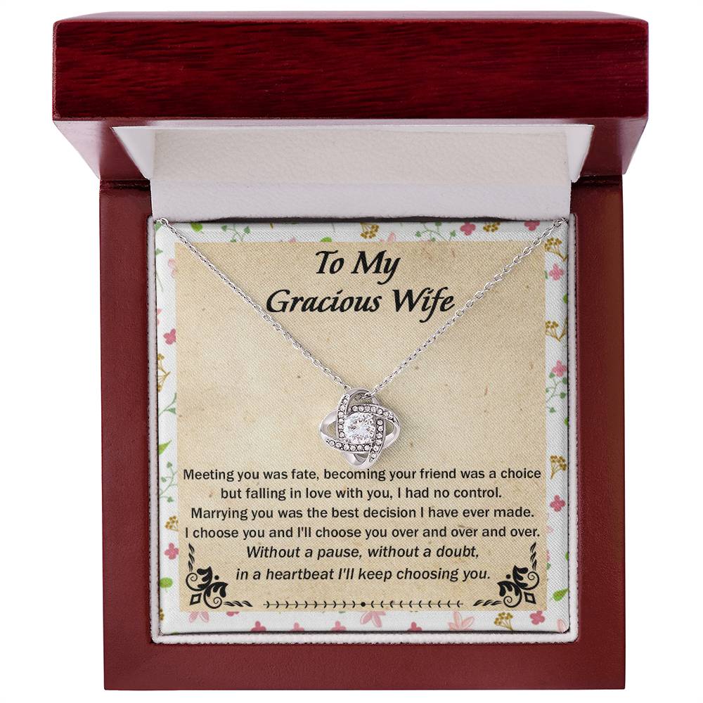 (Almost Gone) Gift for Wife - Meeting You Was Fate - Love Knot