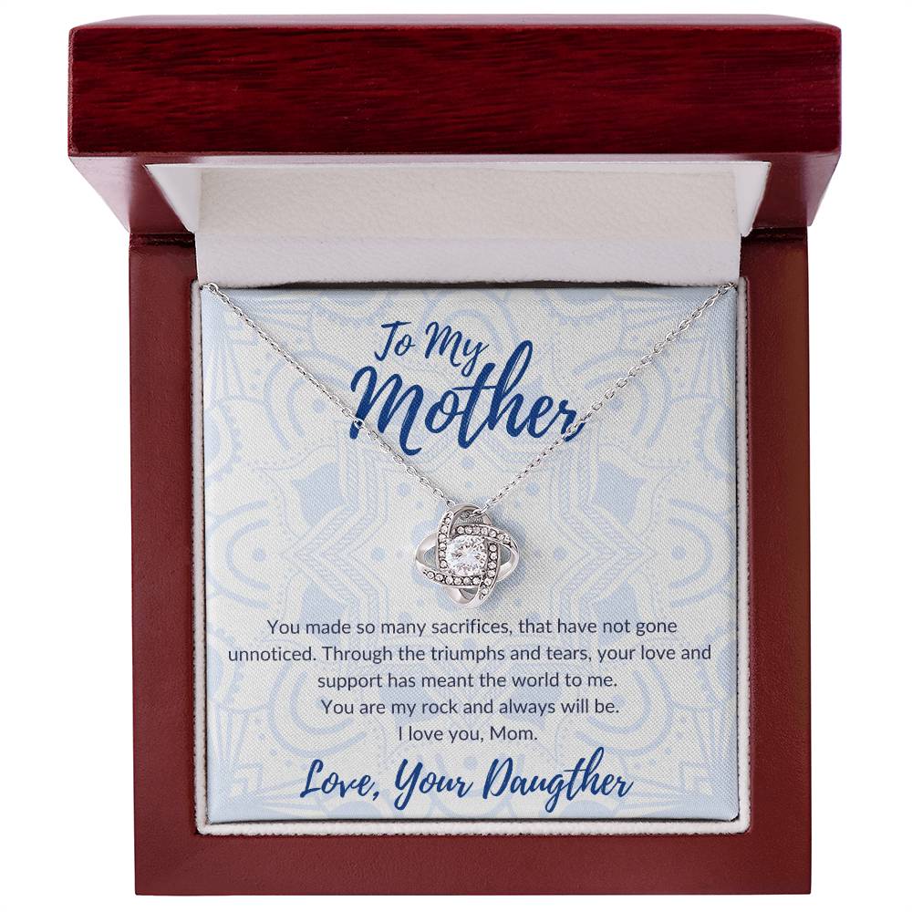 To My Mother - You Are My Rock - Necklace