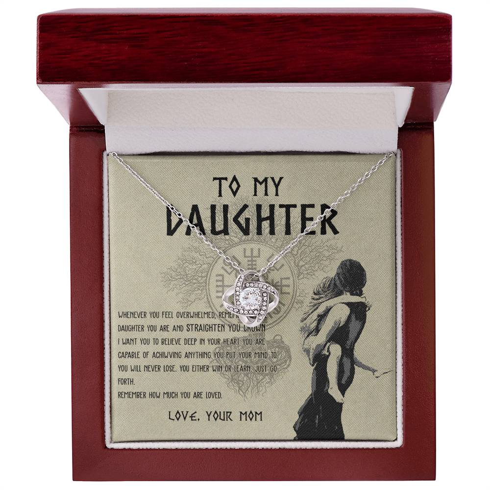 To My Daughter, Viking Daughter, Shieldmaiden Daughter, Viking Necklace for Daughter