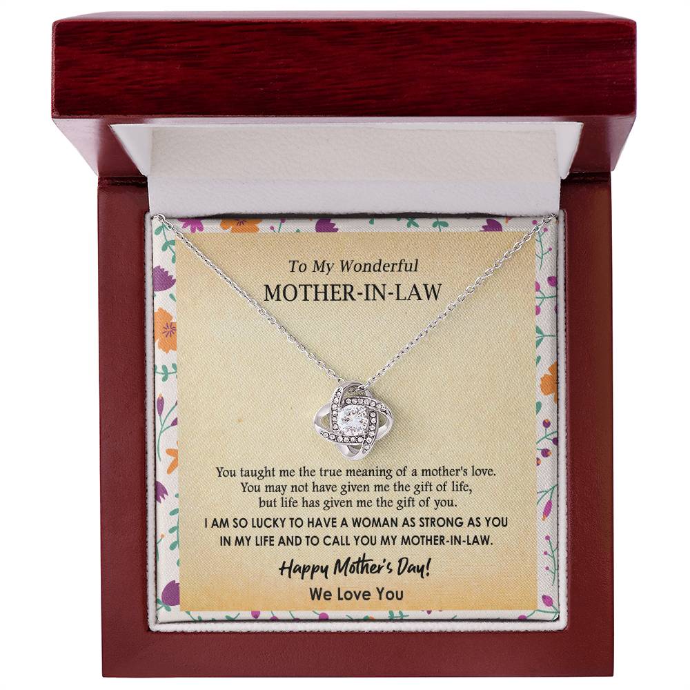 (Almost Gone) Gift for Mother-In-Law - Lucky to Have You - Love Knot