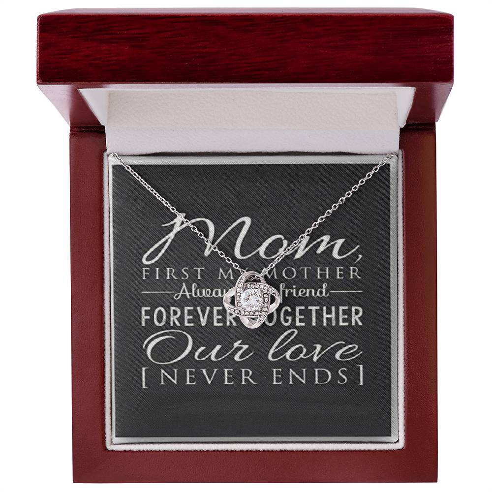 Our Love Never Ends Love Knot Necklace