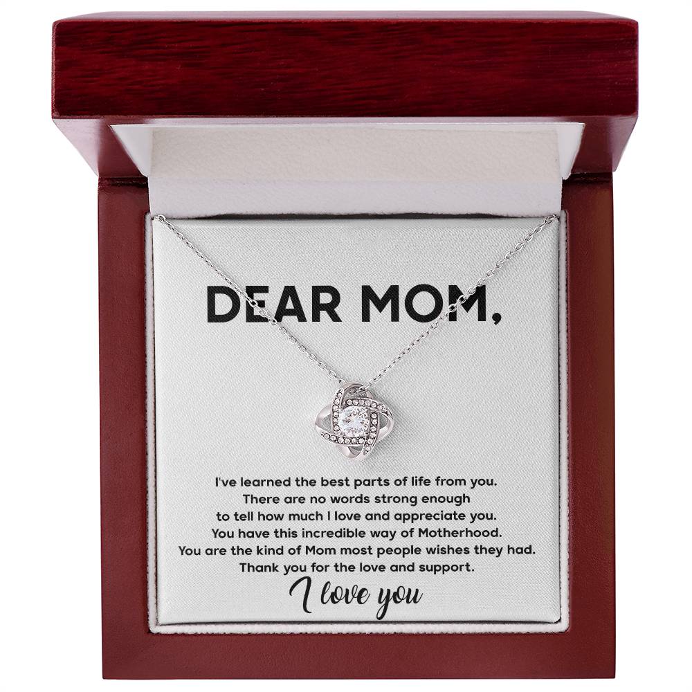 Dear Mom - Love Knot Necklace - So141