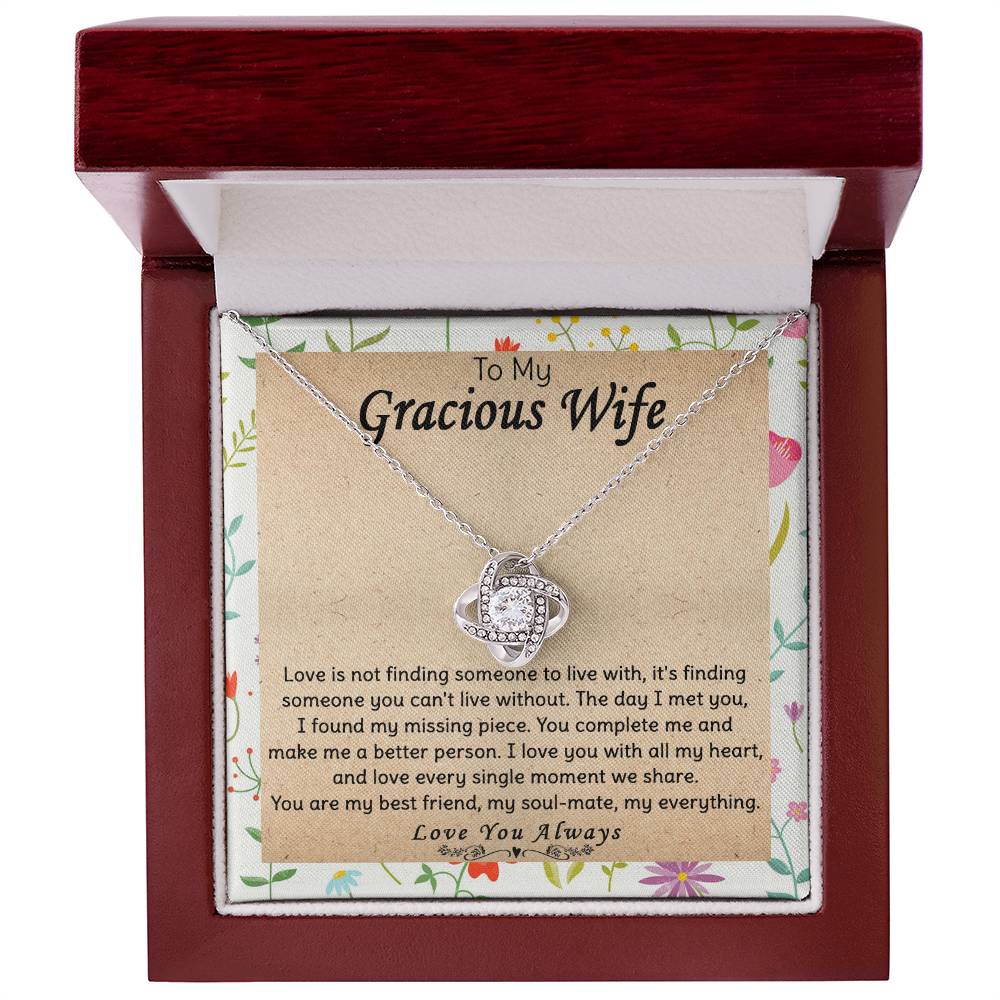(Almost Gone) Gift for Wife - Can't Live Without - Love Knot