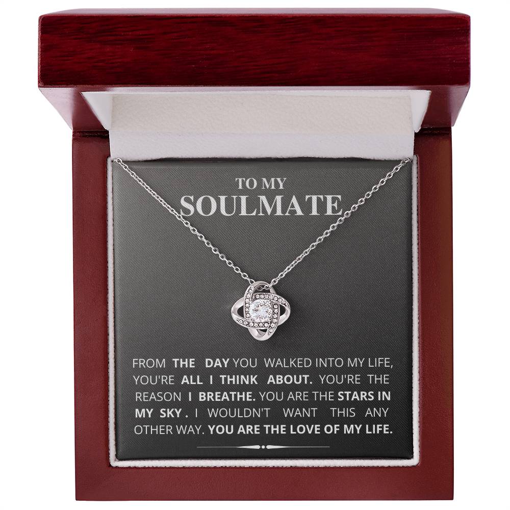 To My Soulmate - Love Knot Necklace (New Arrival)