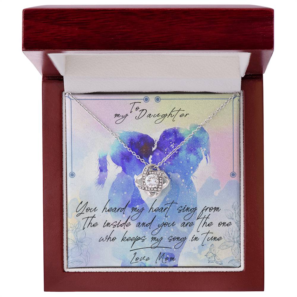 [New Stock] to My Daughter - My Heart Beats for You - Necklace