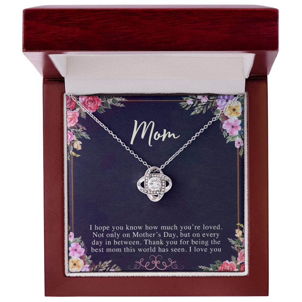 (Almost Sold Out) to My Mom - Love Knot Necklace - Perfect Gift for Mothers Day