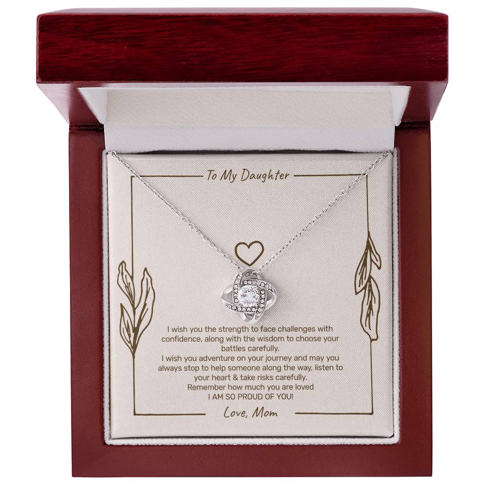 To My Daughter - I Am So Proud of You Necklace