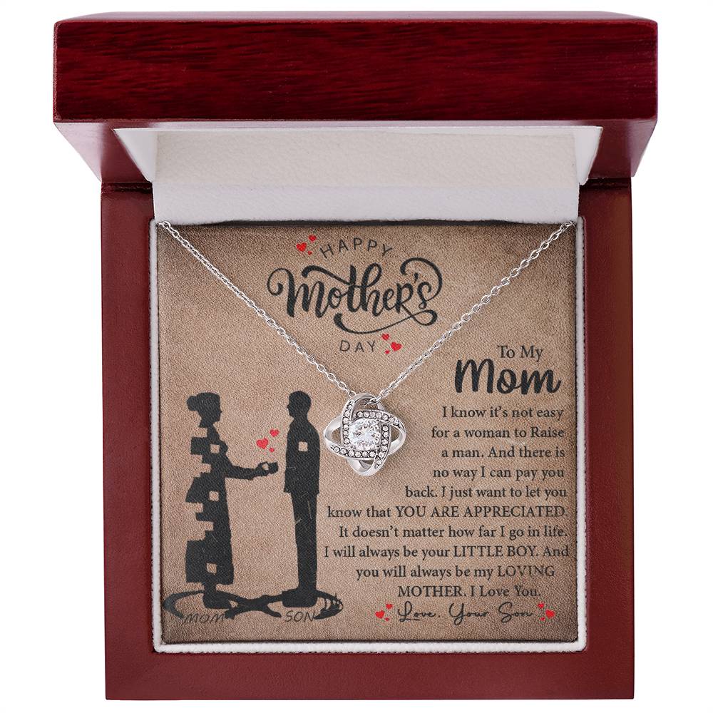 My Loving Mother | Love Knot Necklace Mother's Day Gift