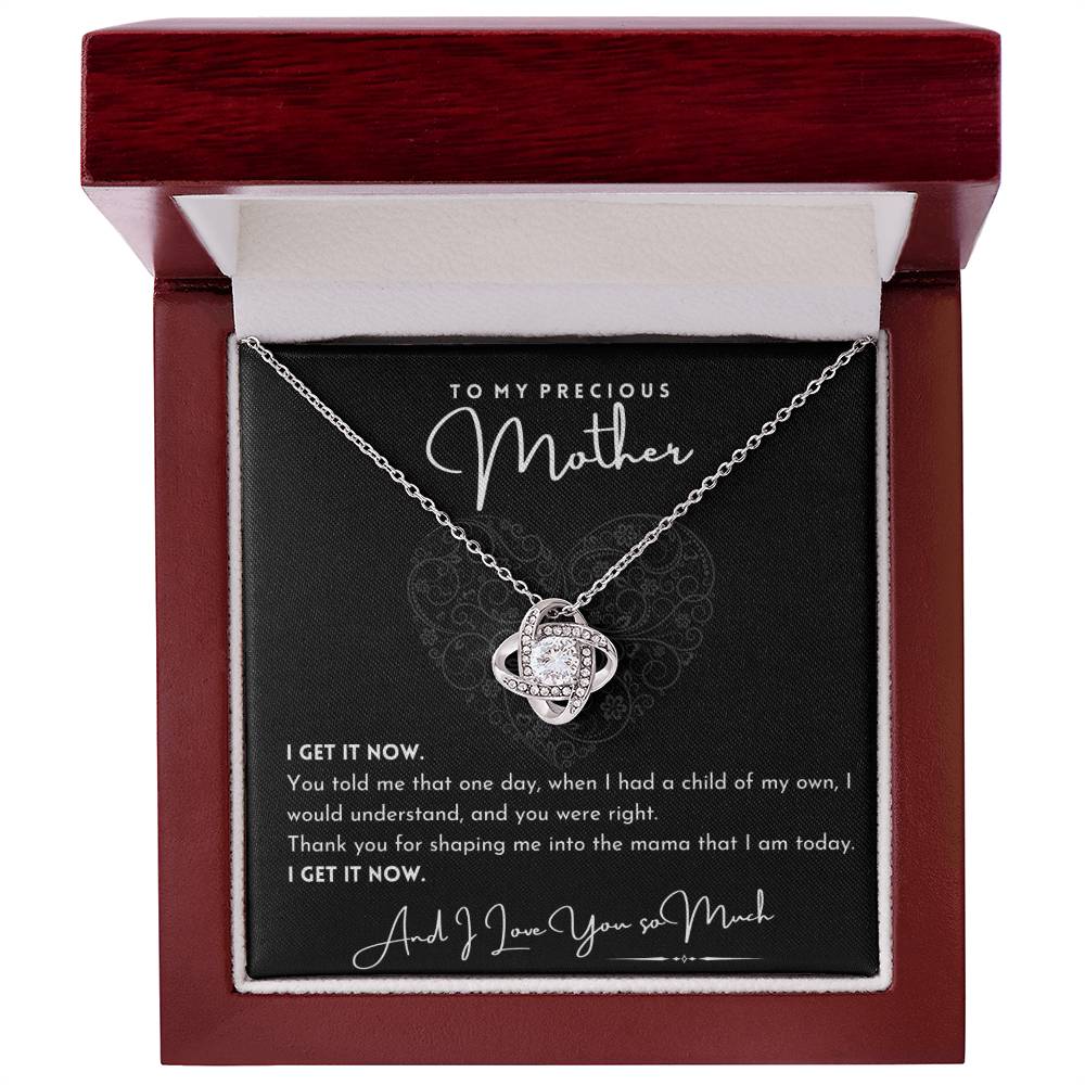 To My Precious Mother (Grandmother) Love Knot Necklace