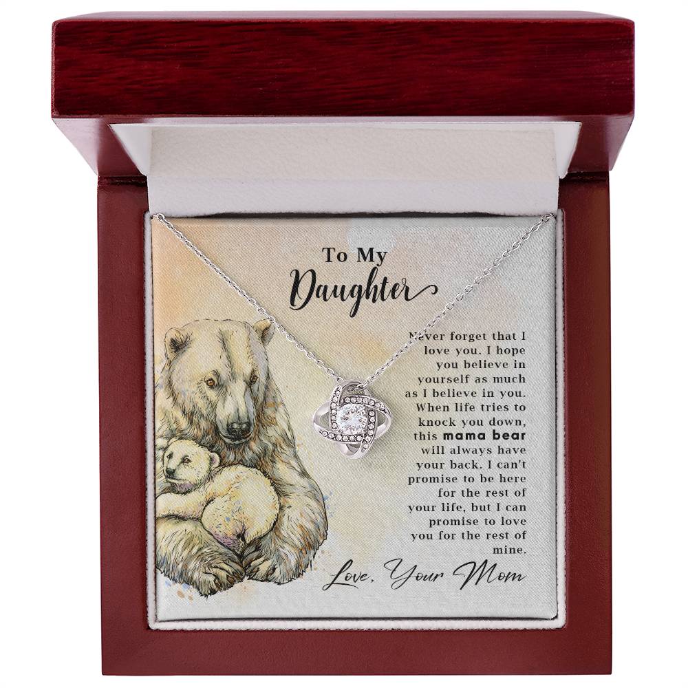 To My Daughter - Mama Bear - Necklace