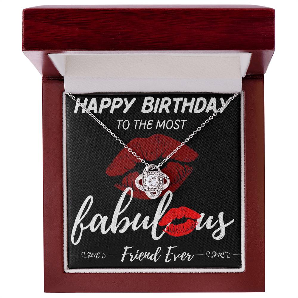 Friend Birthday Love Knot Necklace