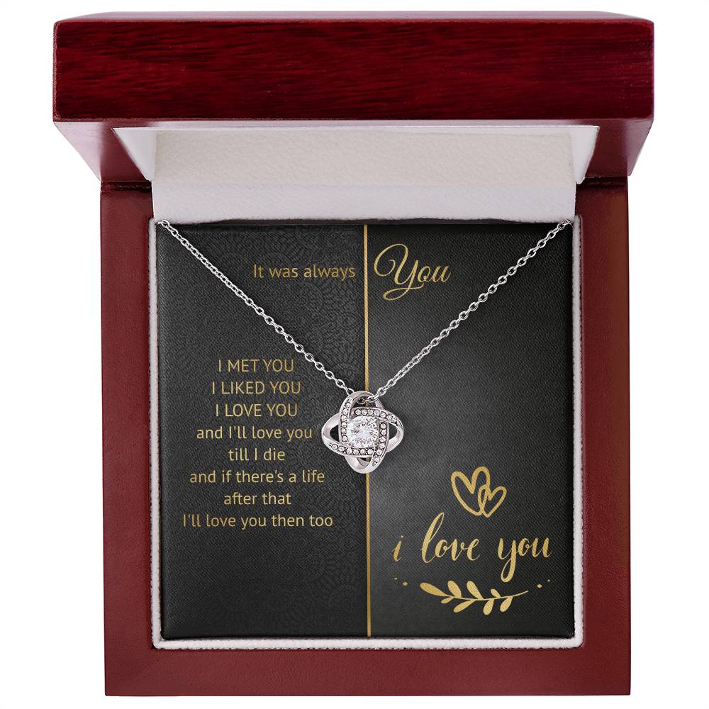 It Was Always You Knot Necklace