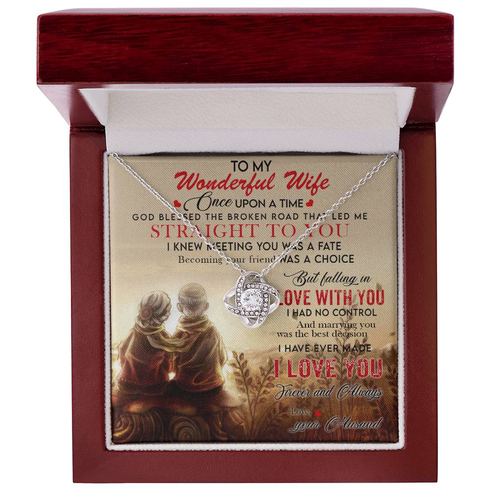 To My Wonderful Wife - Falling in Love With You I Had No Control - Heartandshop Wife