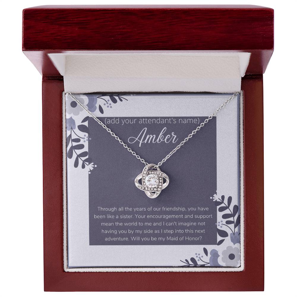 Customizable Maid of Honor Gift Card