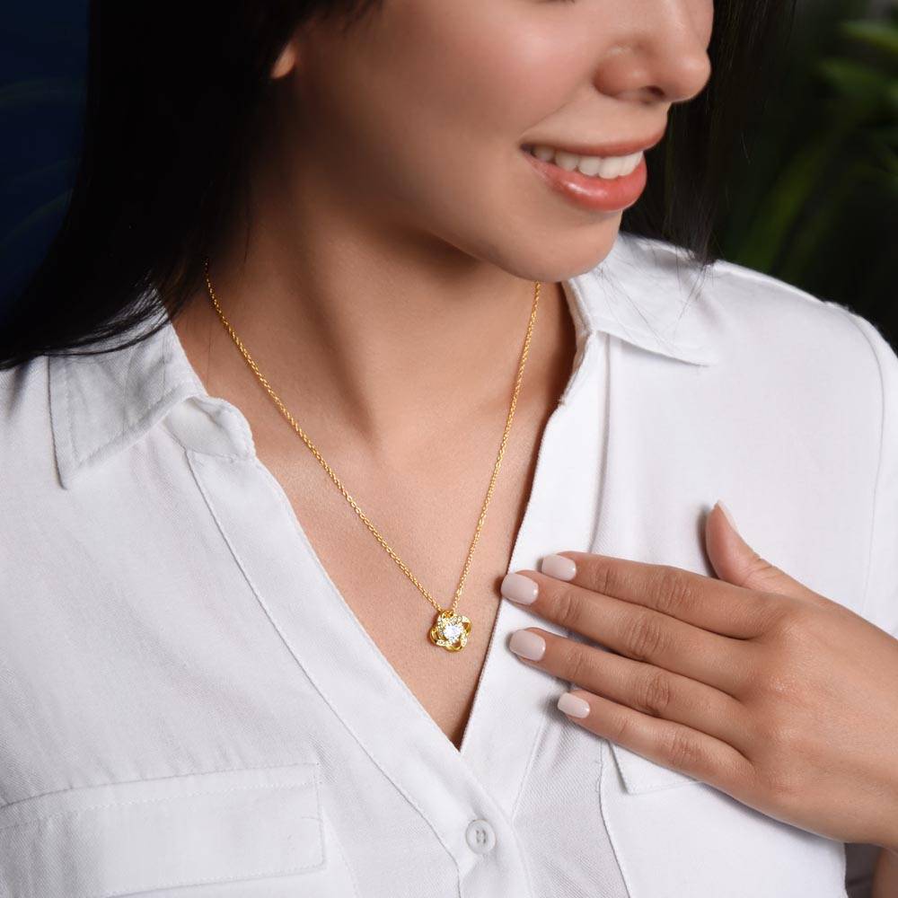 To My Mommy - First Christmas as a Mom - Love Knot Necklace