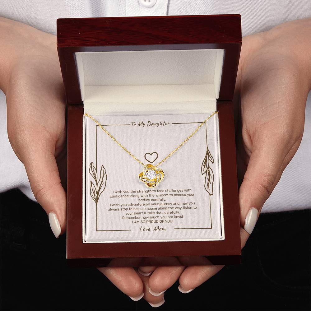To My Daughter - I Am So Proud of You Necklace
