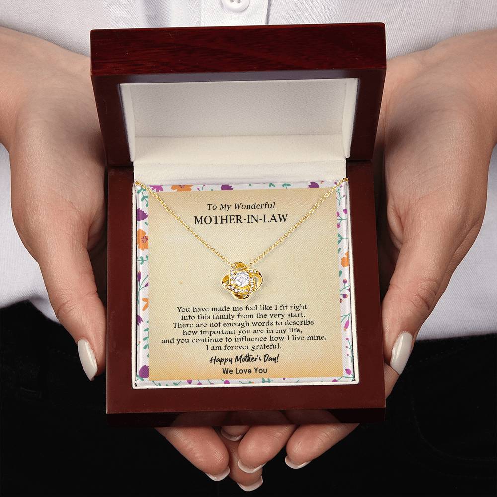 (Almost Gone) Gift for Mother-In-Law - Not Enough Words - Love Knot